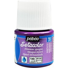 Pebeo Shimmer (Pırıltılı) Opak Kumaş Boyası 39 Amethyst 45 ml