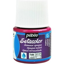 Pebeo Shimmer (Pırıltılı) Opak Kumaş Boyası 65 Purple 45 ml