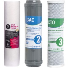 Su Arıtma Üçlü Filtre Seti