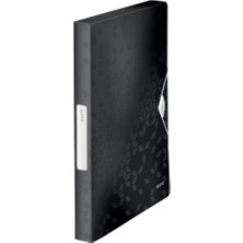 Leitz 4629 Active Wow Kalın Lastikli Dosya Metalik Siyah