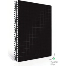 Çınar Nero Spiralli Sert Kapak Defter 17X24 Kareli 100 Yaprak 55215