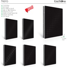 Çınar Nero Spiralli Sert Kapak Defter 17X24 Kareli 100 Yaprak 55215