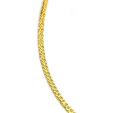 Ose Shop İtalyan 925ayar Gümüş Üzerine Altın Kaplama Rambo Zincir