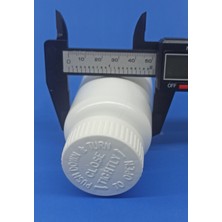 50 Adet 150 ml Bastır Çevir Kapak  Numune-Ilaç-Tarım-Ecza-Tablet-Hap-Kapsül  Plastik Ilaç Kutu Şişesi
