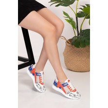 Nur Ortopedi Emergency Desenli Fileli Ortopedik Spor Sandalet