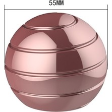 Zhkj Shop 55MM Tamamen Sökülmüş Dönen Masa Balosu Jiroskop Oyuncak - Pembe Altın (Yurt Dışından)