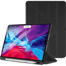 Microsonic Apple iPad Pro 12.9`` 2022 6. Nesil Kılıf (A2436-A2764-A2437-A2766) Origami Pencil Siyah