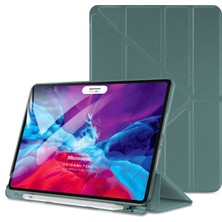 Microsonic Apple iPad Pro 11`` 2022 4. Nesil Kılıf (A2759-A2435-A2761-A2762) Origami Pencil Koyu Yeşil