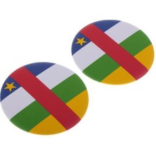 Country Flag Pin Rozeti 2 Pc (Yurt Dışından)