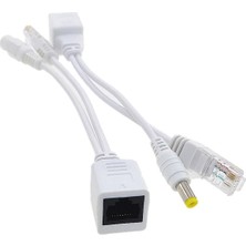 Pasif PoE Enjektör Kablo Seti rj45 ile  pasif poe adaptör uzatma seti