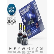 Profled Hb4 9006 LED Xenon Şimşek Etkili Beyaz Renk Soğutma Fanlı Oto Ampul 12.000 Lümen-