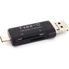 Teenspirit A Otg Type-C Kart Okuyucu USB 3.0 A Micro Combo To Tf Sd (Yurt Dışından)