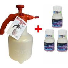 Bayer 3 Adet Bayer K-Othrine SC50 50ML Hamam, Kalorifer Böceği Ilacı ve 2LT Gardener Basınçlı Pompa