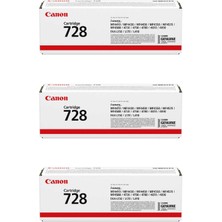 Canon Crg -728 I-Sensys MF-4880DW Orjinal Toner 3'lü Avantaj Paket 3*2,100 Sayfa Kapasiteli NI110