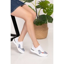 Nur Ortopedi Gri Nurse Life, Aynalı Streç Ortopedik Spor Ayakkabı