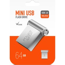 Powerway 64 GB USB 3.0 Yüksek Hızlı Metal Mini Usb Flash Bellek