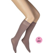 6 Adet Masaj Kadın Çorap Vizon 86