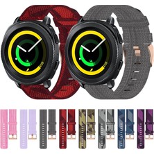 Szykd Samsung Gear Sport İçin 20 mm. Naylon Dokuma Saat Bandı - Çok Renkli (Yurt Dışından)