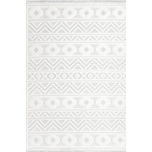 Ipek Mekik Halı Almond Ekru Bej Iskandinav Kilim