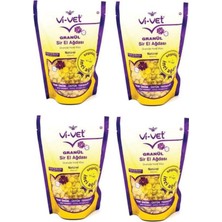 Vi-Vet Soyulabilir Naturel Granül Boncuk Ağda 4 Adet