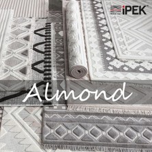 Ipek Mekik Halı Somon Bej Geometrik Çizgili Kilim