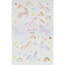 Meri Meri - Unicorn Tattoos - Unicorn Geçici Dövmeleri - 2'li
