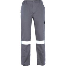 Orange Safety Mervem Iş Takımı 7/7 Gabardin Gri %100 Pamuk Kapitoneli Reflektörlü