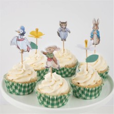 Meri Meri - Peter Rabbit In The Garden Cupcake Kit - Peter Rabbit Bahçede Cupcake Kiti - 24'lü