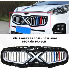 Caraks Kia Sportage Spor Ön Panjur 2016 - 2021 Arası Yeni Logolu Ön Panjur Izgara 1. Kalite - Caraks