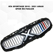 Caraks Kia Sportage Spor Ön Panjur 2016 - 2021 Arası Yeni Logolu Ön Panjur Izgara 1. Kalite - Caraks