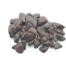 Be Beauty Dekoratif Bordo Renk Boyasız Verniksiz Doğal Iri Büyüklükte (20-60 Mm) Çakıl Taşı 2000 gr