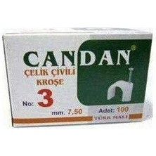 Abnturk No-3 100 Adet 7.5Mm Çivili Kroşe