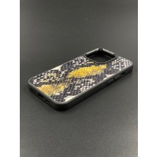 iPhone 13 Pro Kılıf Desenli Hakiki Deri Tam Uyumlu Telefon Kılıfı