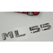 Dk Benz ml 55 Bagaj Krom Metal 3m 3D Yazı Logo