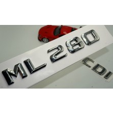 Dk Benz ml 280 Cdı Bagaj Krom Metal 3m 3D Yazı Logo