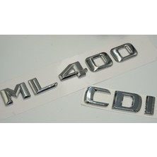 Dk Benz ml 400 Cdı Bagaj Krom Metal 3m 3D Yazı Logo