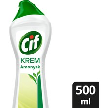 Cif Krem Yüzey Temizleyici Amonyaklı Yağ ve Kireç Sökücü Leke Çıkarıcı 500 ML