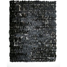 Dericibey Siyah Rengi Sobul Doğal Kürk Halı 140 x 200 cm