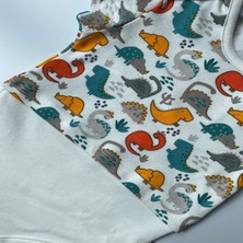 Panda Boutique Oeko-Tex Class Erkek Bebek Body Görünümünde-Kısa Kol Zıbın Body Cotton 3 Çıtçıt Zarf Yakalı