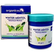 Organicsun Winter Mentol Buharlaşan Merhem Viks Vicks Vikis Mentol ve Okaliptus 40 gr x 6 Adet