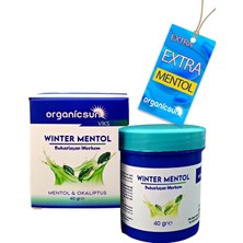 Organicsun Winter Mentol Buharlaşan Merhem Viks Vicks Vikis Mentol ve Okaliptus 40 gr x 2 Adet