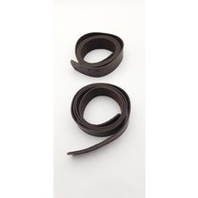 Be Beauty Koyu Kahve Çiftli Dikmeli 80 cm x 2 cm x 2 Adet Deri Çanta Sapı