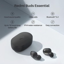 Xiaomi Redmi Buds Essential Orjinal Mikrofonlu 5.2 Tws Kablosuz Kulakiçi Bluetooth Kulaklık
