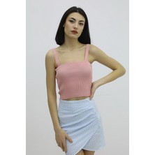 Askılı Triko Büstiyer Pudra - P-019917