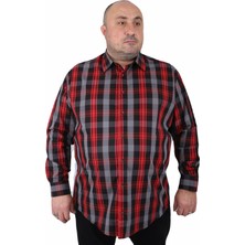 Starbattal Büyük Beden Erkek Gömlek Siyah Uzun Kol Regular Fit Günlük Stil Viento 23369