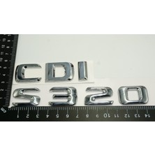 Dk S320 Cdı Bagaj Krom Metal 3m 3D Yazı Logo