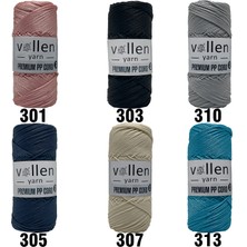 Vollen Yarn 600M Polyester Makrome Ipi, Supla Ipi, Çanta Ipi, Bileklik IPI,MAKRAME,1.5MM-400GR