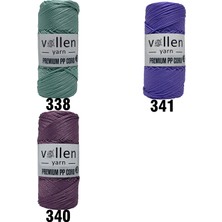 Vollen Yarn 600M Polyester Makrome Ipi, Supla Ipi, Çanta Ipi, Bileklik IPI,MAKRAME,1.5MM-400GR