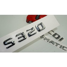 Dk S320 Cdı 4matic Bagaj Krom Metal 3m 3D Yazı Logo