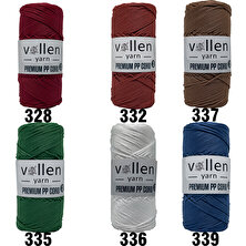 Vollen Yarn 600M Polyester Makrome Ipi, Supla Ipi, Çanta Ipi, Bileklik IPI,MAKRAME,1.5MM-400GR